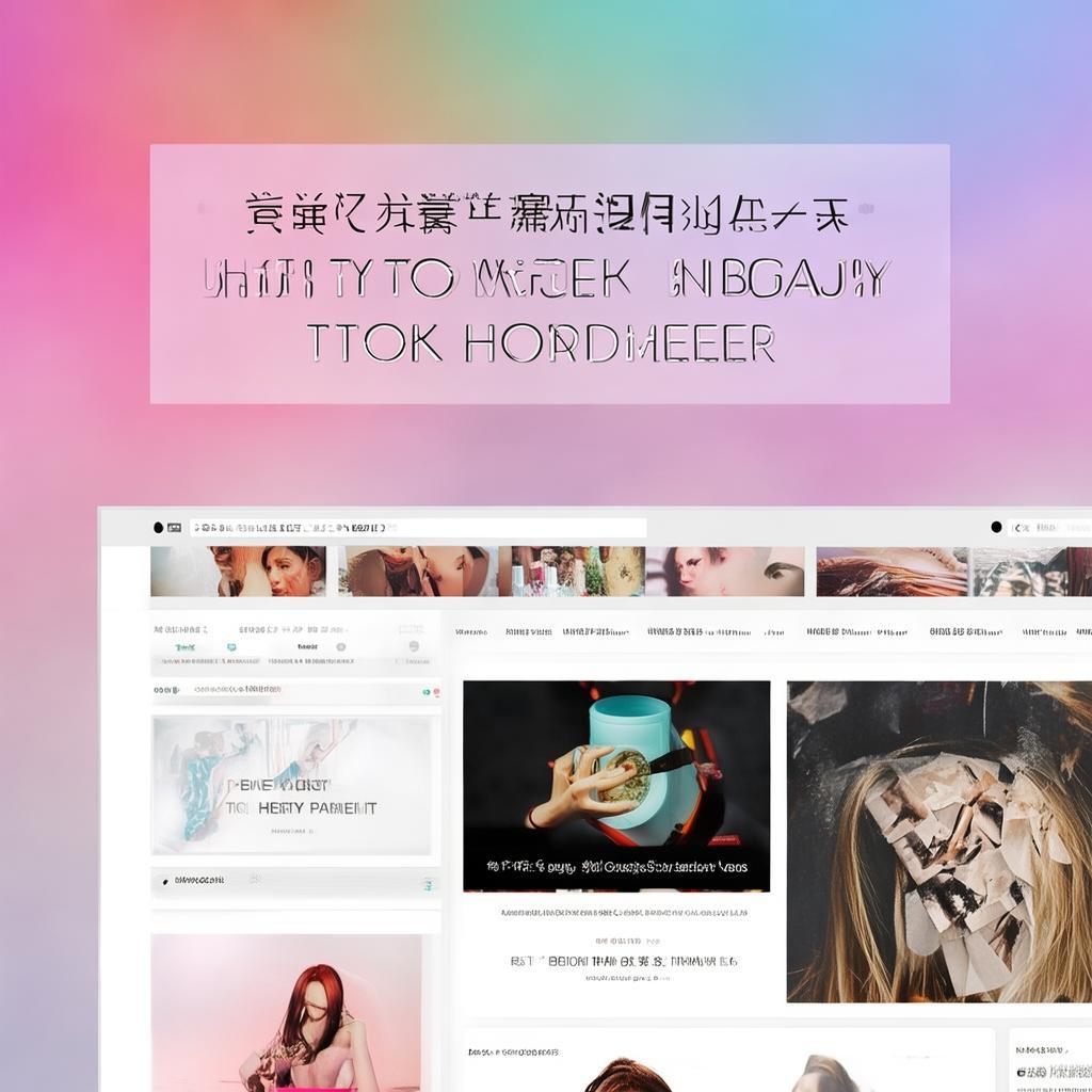 美业的抖音主页怎么写